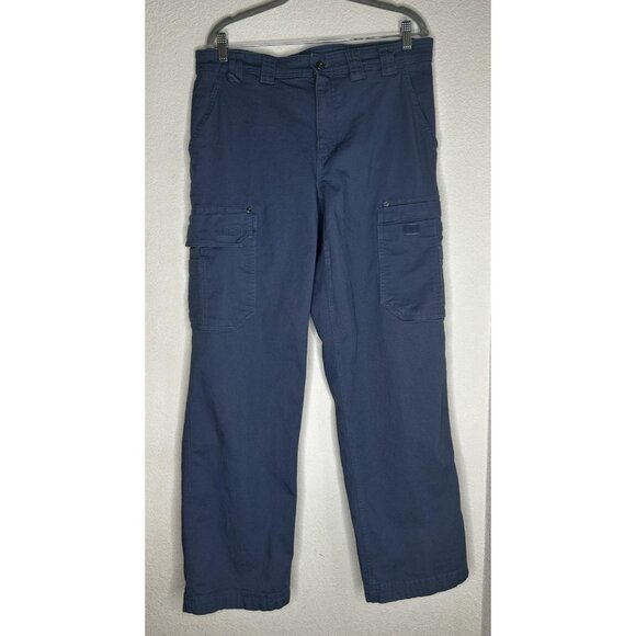 Duluth Trading Pants Mens 34x32 Flex Fire Hose Relaxed Fit Cargo Work Utility - Picture 1 of 13